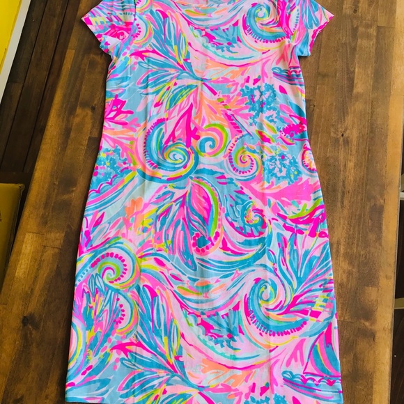 Lilly Pulitzer SSleeve Marlowe Dress Carnivale SM - Picture 5 of 15